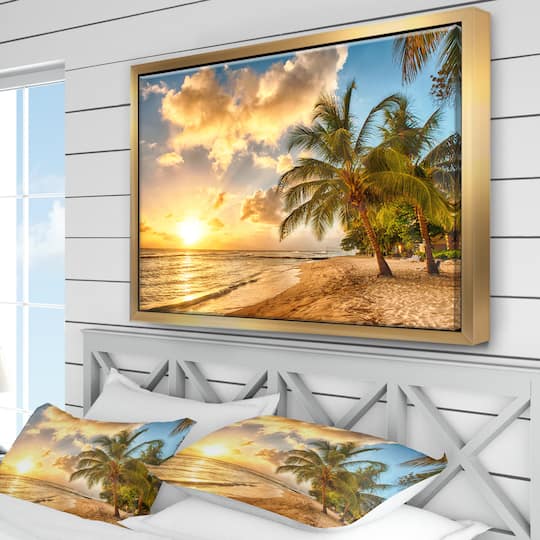 Designart - Gorgeous Beach of Island Barbados